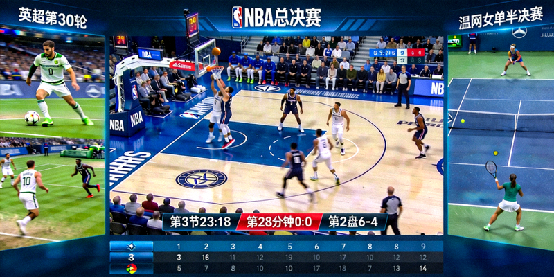 多画面体育赛事直播实时转播屏幕